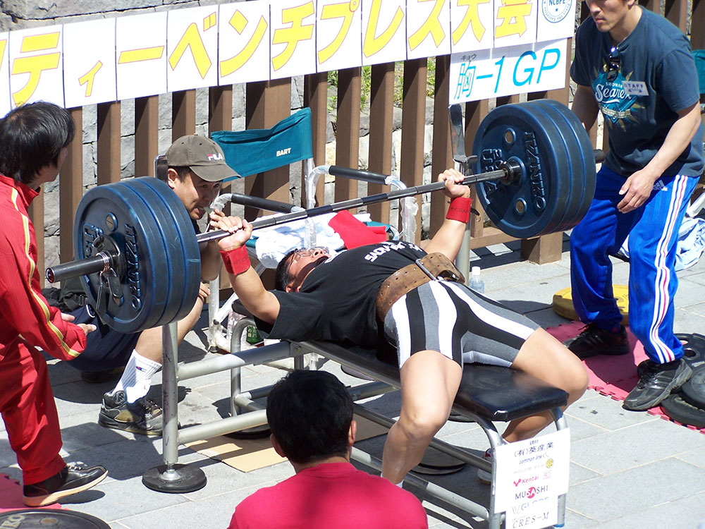 2007年長野県チャリティベンチプレス大会75kg級　優勝　記録142.5kg